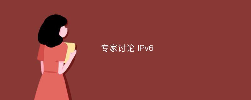 专家讨论 IPv6